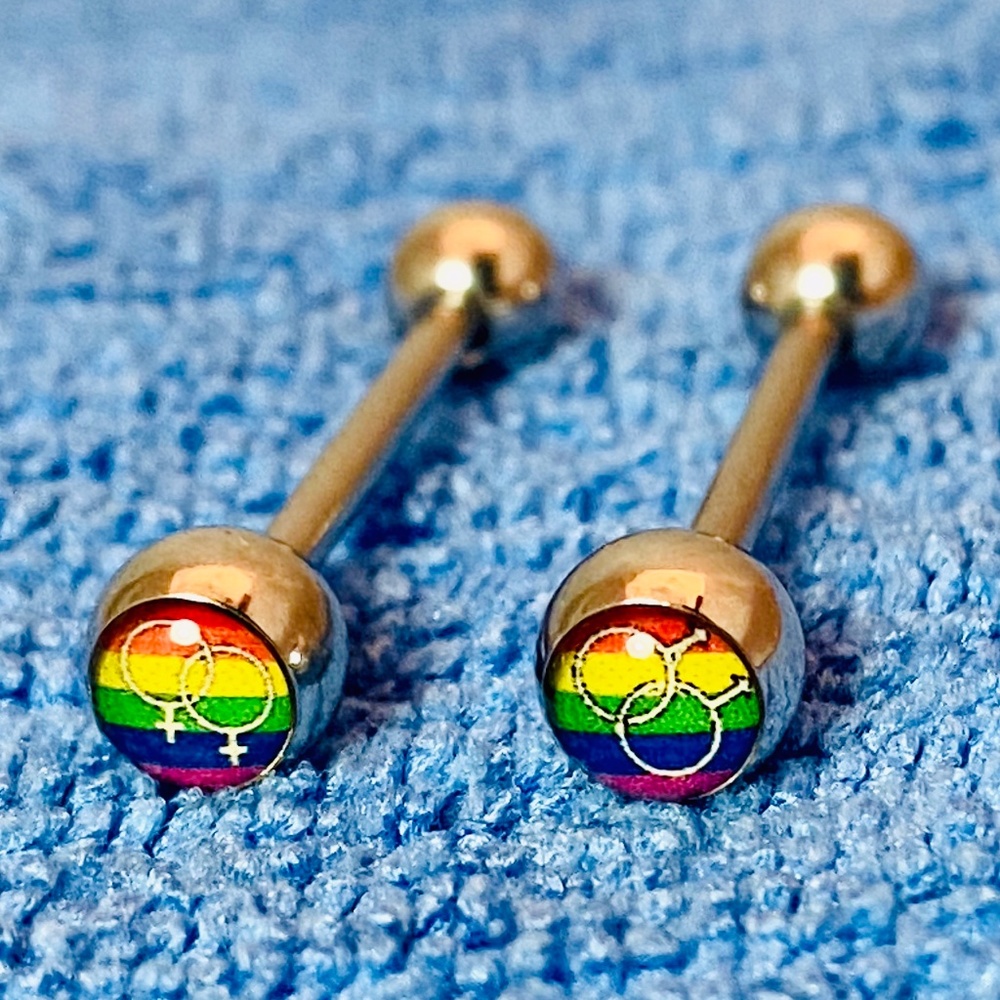 🌳 4/$20 🌈“PRIDE” Package - 2 Tongue Rings